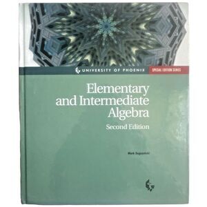 Elementary and Intermediate Algebra by Mark Dugopolski (2006) Hardcover 2nd Edit